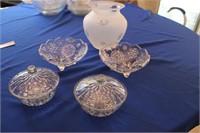 DR - Crystal Candy Dish Lot 5pc