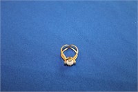 Jewlery - White Opal Ring with Diamonds 14k