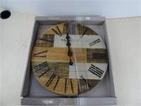 Decorative 18” Wall Clock – Damaged