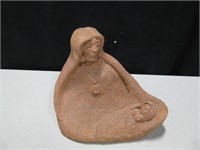 J. Begay Signed Native Ceramic Statue