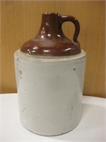 Vintage 1 Gallon Stoneware Whiskey Jug - 12" Tall