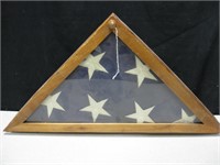 American Flag in Shadow Box