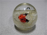 Dynasty Gallery Lady Bugs Glass Paperweight