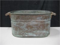 Antique Revere Copper Wash Tub Basin