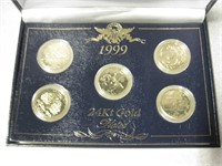 1999 24KT Gold Plated Quarters