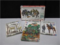Lot of 4 Sealed Tamiya  Military Miniatures Boxes