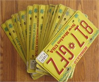 Lot Of 16 New Mexico License Plates