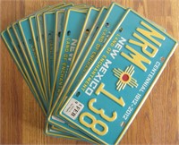 Lot Of 16 New Mexico Centennial License Plates