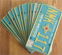 Lot Of 16 New Mexico Centennial License Plates