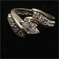 14KT Yellow Gold Diamond Wedding Ring