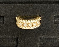 Ladies 14 K Princess Cut Yellow Diamond Ring