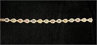 Gold, Diamond, Sapphire Bracelet