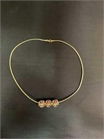 Gold and Precious Stone Necklace