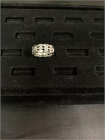 10k White Gold Stackable Diamond Band