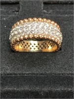 Rosegold Plating Vermeil CZ Eternity Ring