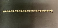 Baguette and Round Diamond Tennis Bracelet. 7