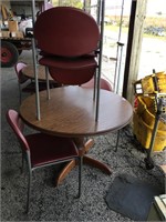 Round Table (Formica Top) & 4 Chairs