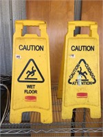 (2) Caution Floor Signs