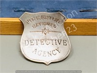 Pinkerton Detective badge