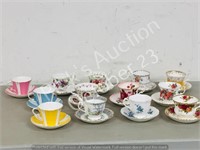 Royal Albert- cups/ saucers, various