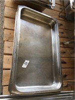 (4) Stainless Stainless Serving Pans