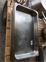 (6) Stainless Serving Pans