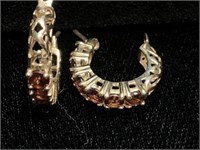Mozambique Garnet Earrings