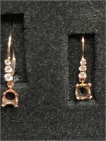 14 K Rose Gold Earrings