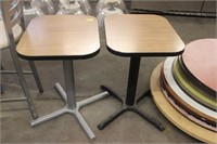 2 Small Square Bistro Tables