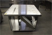 Square Stainless Work Cart