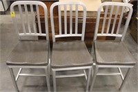 3 Aluminum Frame Chairs