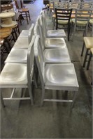 8 Aluminum Frame Chairs