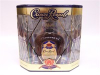 2002 Crown Royal Gift Set with 2 Glasses