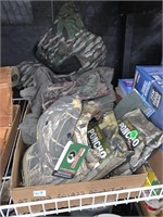 camo box, guide gear vest xize 2xl, ponchos, more