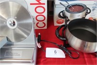 Cooks Electric stainless steel meat slicer &
