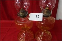 Yellow oil lamps ( 1 pair)