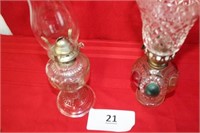 2 oil lamps made in Hong Kong & China