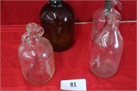 Assorted old jugs/bottles