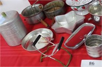 Assortment of kitchen & canning utensils
