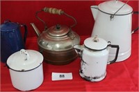Assortment of Coffee pots
