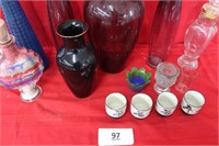 Vases & Misc Glassware (2 boxes)