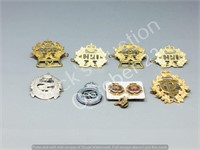 collection of military cap badges
