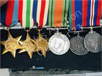 WWII  campaign medals & mini dress set