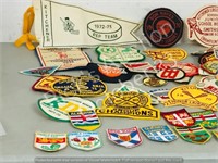 collectable crests- sports, medical- 1970's