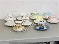 assorted cups/ saucers