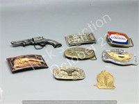 assorted belt buckles - various themes