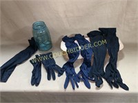 Satin glove box and gloves
