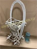 Primitive Bent twig Planter basket