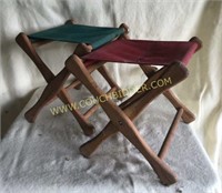 Pair of nice folding camping stools