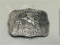 1986 Ltd  Ed. Heston saddle bronc rider buckle